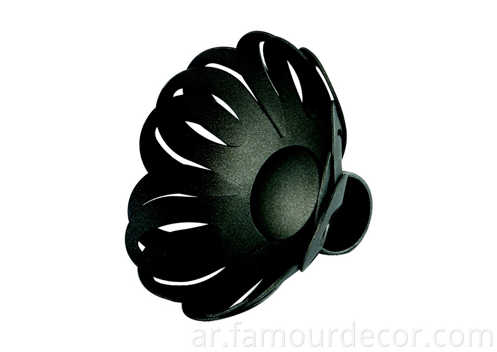 Black sunflower head curtain rod wholesale